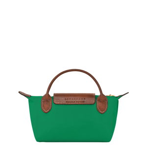 Longchamp Le Pliage Original Green Pouch with Handle